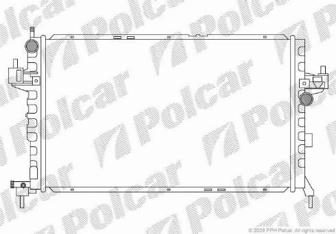 Polcar 5556084X - Radiator, mühərrikin soyudulması furqanavto.az