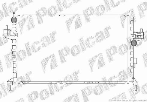 Polcar 555608-4 - Radiator, mühərrikin soyudulması furqanavto.az