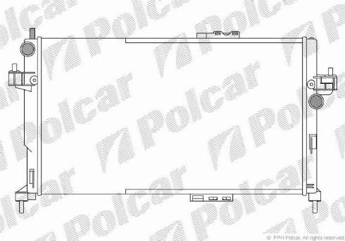 Polcar 555608A4 - Radiator, mühərrikin soyudulması furqanavto.az