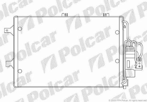 Polcar 5556K81X - Kondenser, kondisioner furqanavto.az