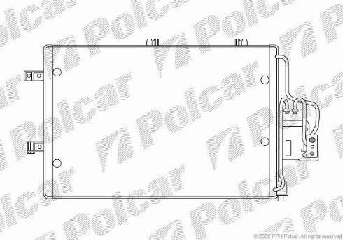 Polcar 5556K8C1 - Kondenser, kondisioner furqanavto.az