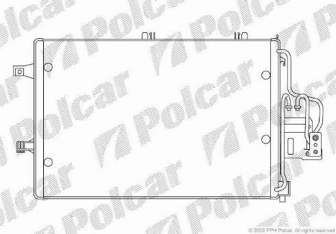 Polcar 5557K81X - Kondenser, kondisioner furqanavto.az