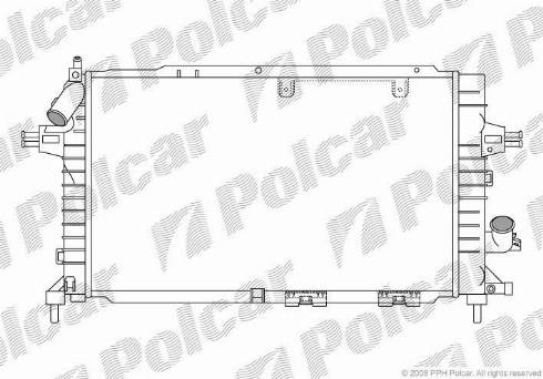 Polcar 550908-4 - Radiator, mühərrikin soyudulması furqanavto.az