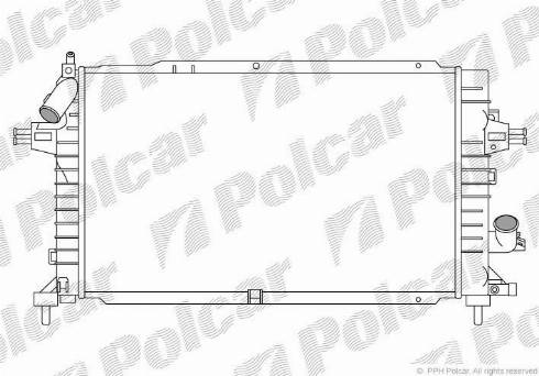Polcar 5509086X - Radiator, mühərrikin soyudulması furqanavto.az