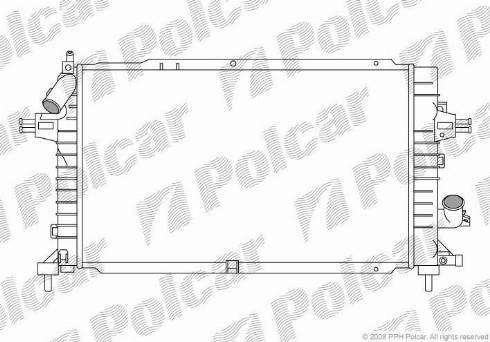 Polcar 550908-6 - Radiator, mühərrikin soyudulması furqanavto.az