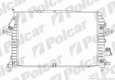 Polcar 5509088X - Radiator, mühərrikin soyudulması furqanavto.az