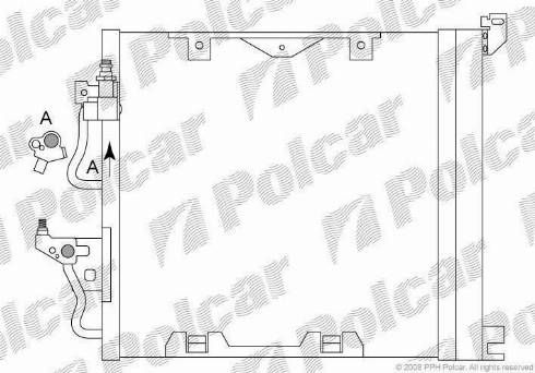 Polcar 5509K84X - Kondenser, kondisioner furqanavto.az