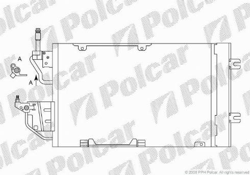 Polcar 5509K85X - Kondenser, kondisioner furqanavto.az