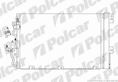 Polcar 5509K81X - Kondenser, kondisioner furqanavto.az