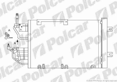 Polcar 5509K8C5 - Kondenser, kondisioner furqanavto.az