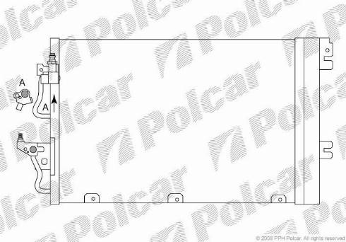 Polcar 5509K8C1 - Kondenser, kondisioner furqanavto.az