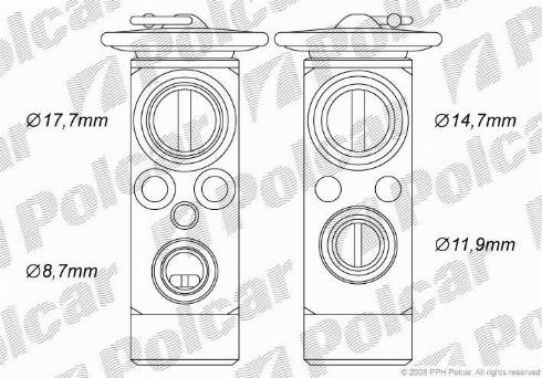 Polcar 5509KZ-1 - Genişləndirici klapan, kondisioner furqanavto.az
