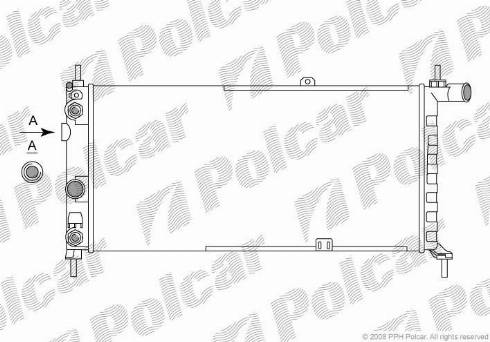 Polcar 550508-9 - Radiator, mühərrikin soyudulması furqanavto.az
