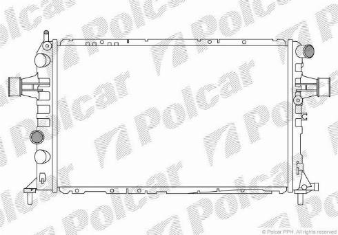Polcar 5508084X - Radiator, mühərrikin soyudulması furqanavto.az