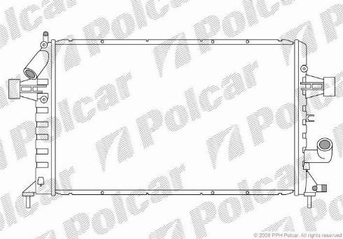 Polcar 5508085X - Radiator, mühərrikin soyudulması furqanavto.az
