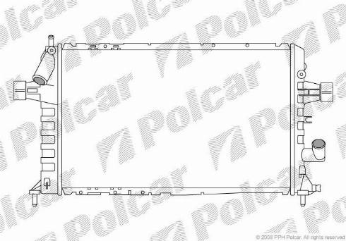 Polcar 550808-5 - Radiator, mühərrikin soyudulması furqanavto.az