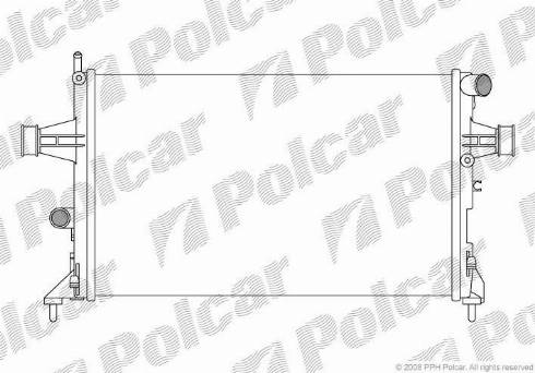 Polcar 5508086X - Radiator, mühərrikin soyudulması furqanavto.az