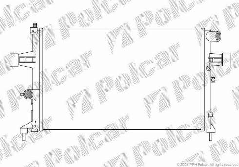 Polcar 550808-6 - Radiator, mühərrikin soyudulması furqanavto.az