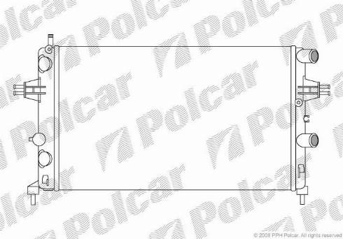 Polcar 5508081X - Radiator, mühərrikin soyudulması furqanavto.az