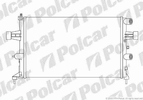 Polcar 550808-1 - Radiator, mühərrikin soyudulması furqanavto.az