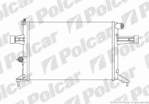 Polcar 550808-8 - Radiator, mühərrikin soyudulması furqanavto.az