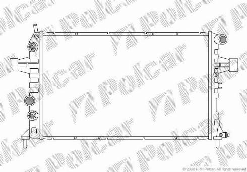 Polcar 5508083X - Radiator, mühərrikin soyudulması furqanavto.az