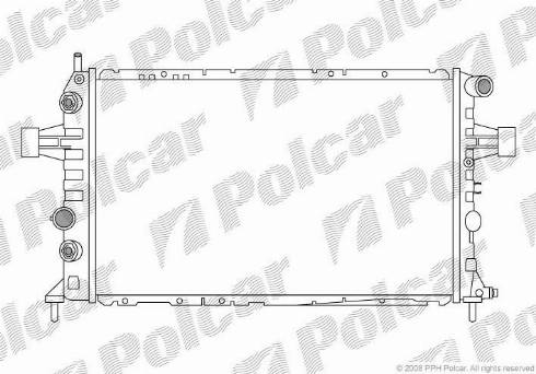 Polcar 550808-3 - Radiator, mühərrikin soyudulması furqanavto.az