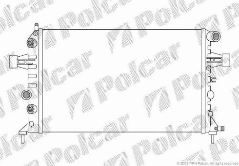 Polcar 5508082X - Radiator, mühərrikin soyudulması furqanavto.az