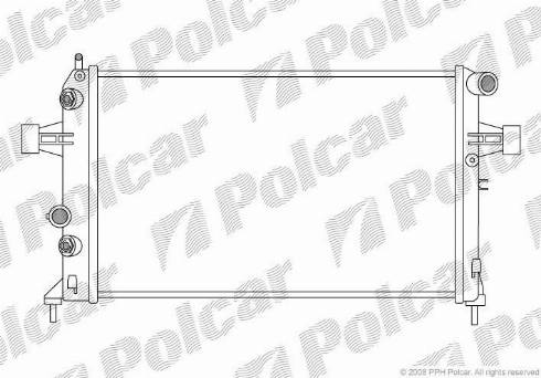 Polcar 550808-2 - Radiator, mühərrikin soyudulması furqanavto.az