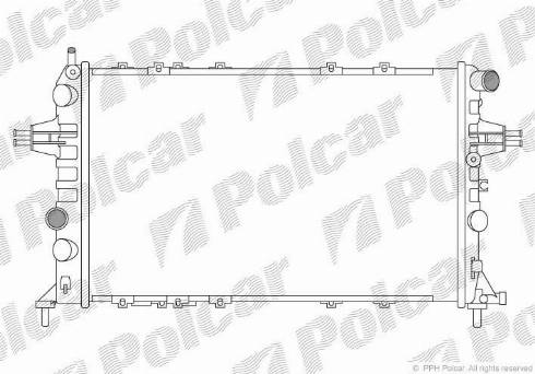 Polcar 550808A4 - Radiator, mühərrikin soyudulması furqanavto.az