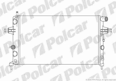 Polcar 550808A6 - Radiator, mühərrikin soyudulması furqanavto.az