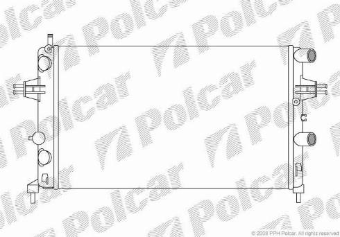 Polcar 550808A1 - Radiator, mühərrikin soyudulması furqanavto.az