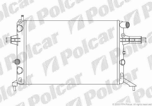 Polcar 550808A8 - Radiator, mühərrikin soyudulması furqanavto.az