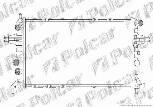 Polcar 550808A3 - Radiator, mühərrikin soyudulması furqanavto.az