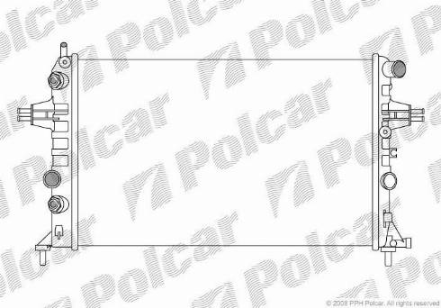 Polcar 550808A2 - Radiator, mühərrikin soyudulması furqanavto.az