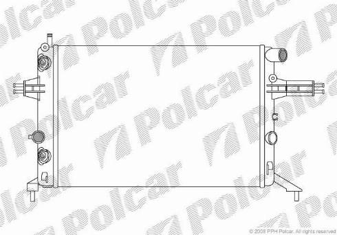 Polcar 550808A7 - Radiator, mühərrikin soyudulması furqanavto.az