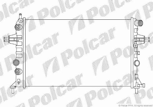 Polcar 550808B2 - Radiator, mühərrikin soyudulması furqanavto.az