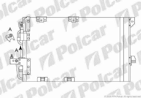 Polcar 5508K8C3S - Kondenser, kondisioner furqanavto.az