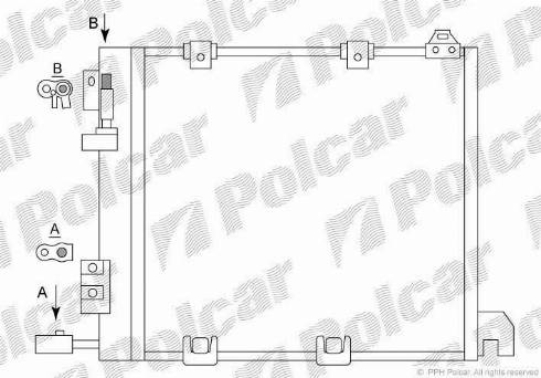 Polcar 5508K82X - Kondenser, kondisioner furqanavto.az