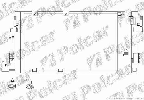 Polcar 5508K8C1 - Kondenser, kondisioner furqanavto.az