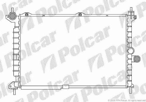 Polcar 550708-9 - Radiator, mühərrikin soyudulması furqanavto.az