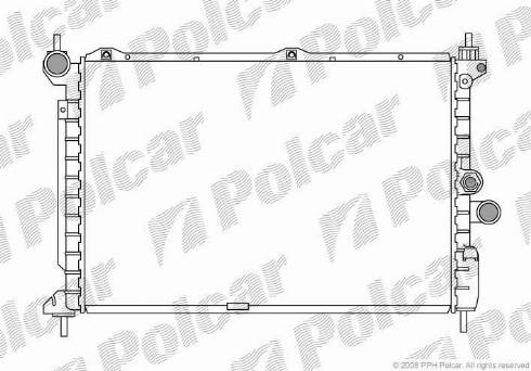 Polcar 5507084X - Radiator, mühərrikin soyudulması furqanavto.az