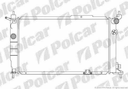 Polcar 550708-5 - Radiator, mühərrikin soyudulması furqanavto.az