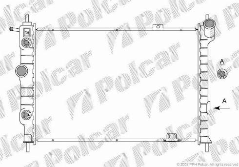 Polcar 550708-6 - Radiator, mühərrikin soyudulması furqanavto.az