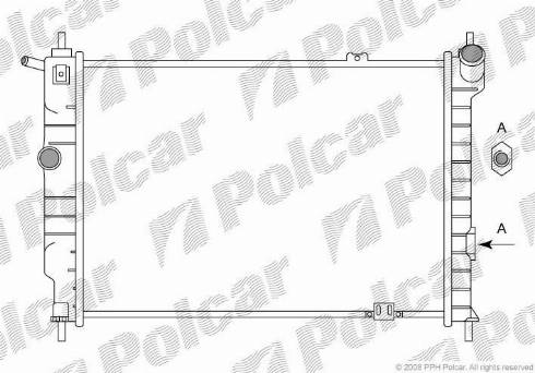 Polcar 550708-2 - Radiator, mühərrikin soyudulması furqanavto.az