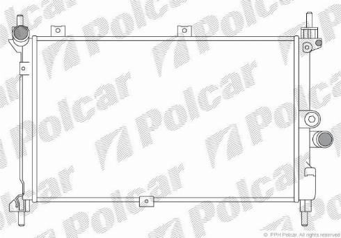Polcar 550708A4 - Radiator, mühərrikin soyudulması furqanavto.az