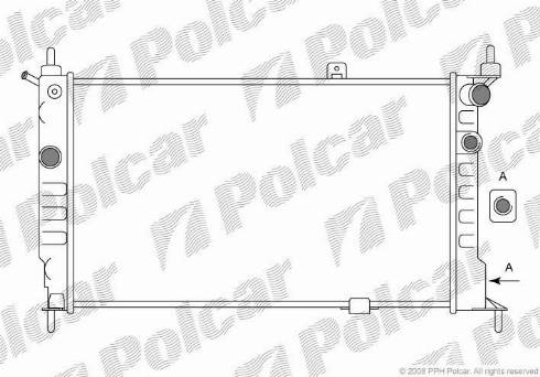 Polcar 550708A5 - Radiator, mühərrikin soyudulması furqanavto.az