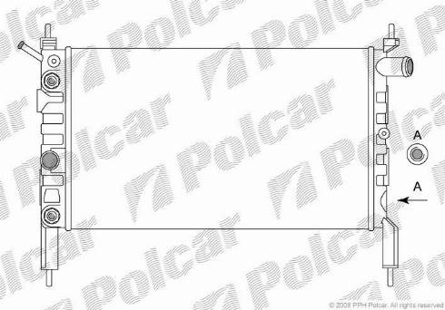Polcar 550708 - Radiator, mühərrikin soyudulması furqanavto.az