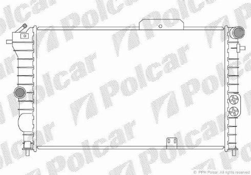 Polcar 5514085X - Radiator, mühərrikin soyudulması furqanavto.az