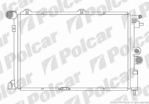 Polcar 551408-6 - Radiator, mühərrikin soyudulması furqanavto.az